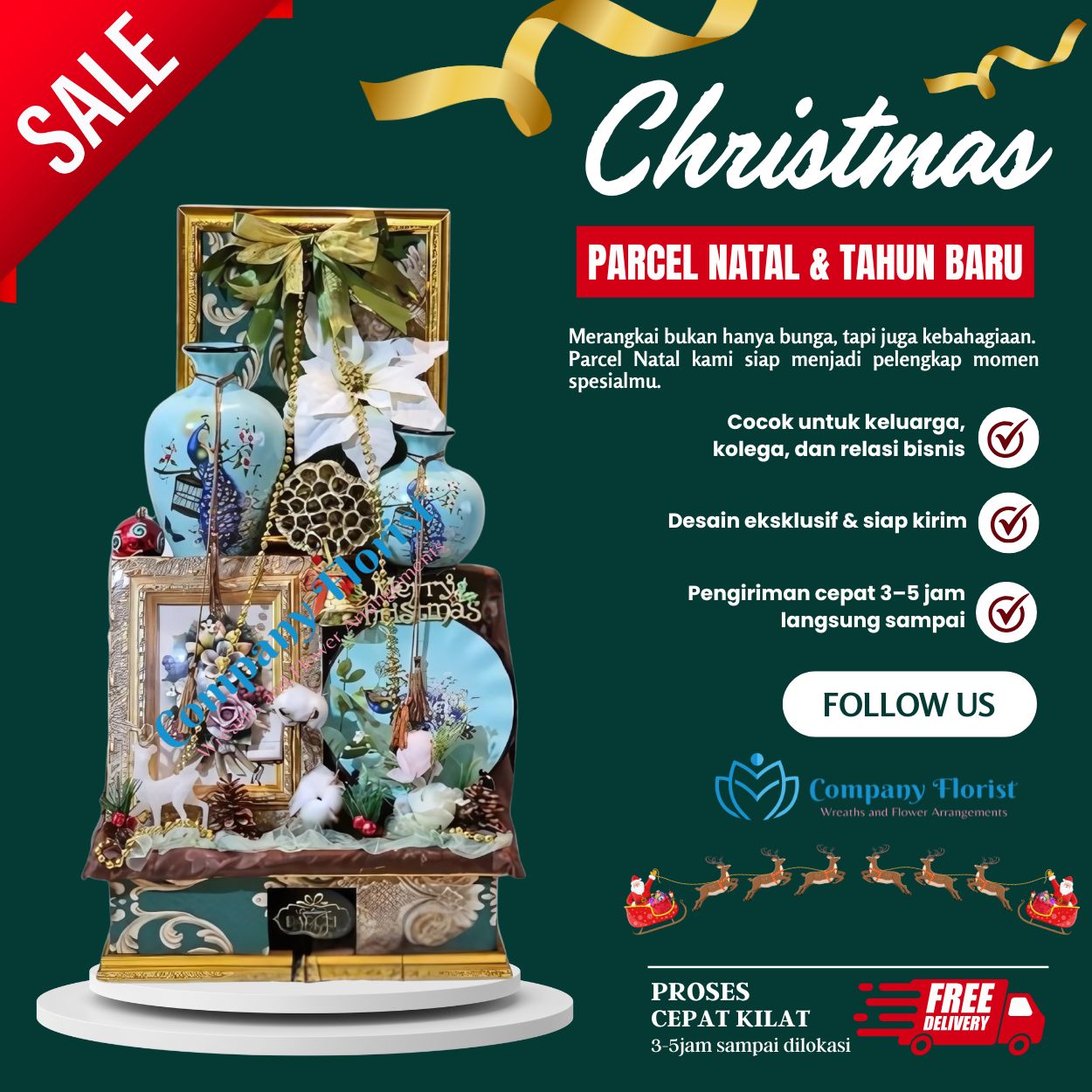 Parcel Natal dan Tahun Baru Premium – Company Florist